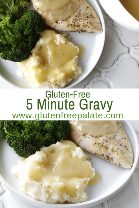 Good Gravy!!! This recipe for Five Minute Gluten-Free Gravy is a GAME-CHANGER. Dairy Free Gravy, Gluten Free Gravy Recipe, Gluten Free Gravy, Gluten Free Thanksgiving Recipes, Recipe Cheesecake, Homemade Snickers, Gluten Free Thanksgiving, Cheesecake Dessert, Gluten Free Sides Dishes