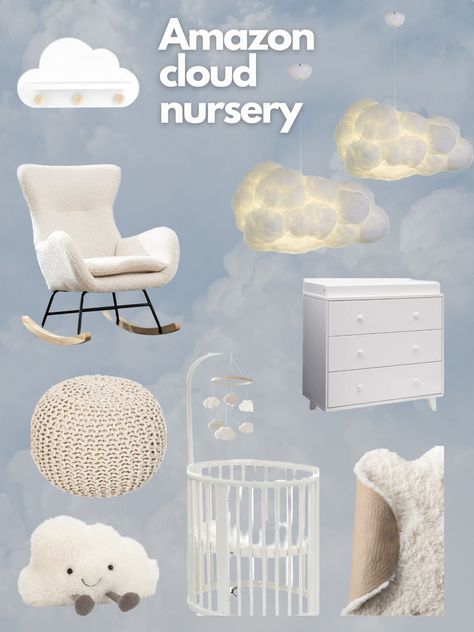 Amazon cloud nursery | Nursery theme inspo | cloud nursery | neutral themed nursery | nursery moodboard | cloud nursery moodboard | baby boy nursery | baby girl nursery | amazon nursery finds

This is an affiliate link. Blue Cloud Nursery, Nursery Themes Sky, Cloud 9 Nursery, Clouds For Nursery, Heaven Nursery Theme, Sky Baby Nursery, In The Clouds Nursery, Mediterranean Nursery Ideas, Cloud And Stars Nursery