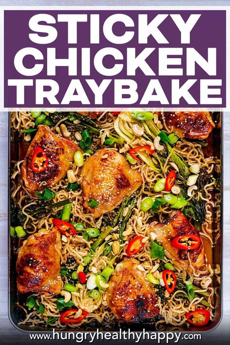 Chicken Tray Bake Recipes Sheet Pan, Tray Bake Chicken Recipes, Chicken Thigh Tray Bake Recipes, One Tray Dinners Sheet Pan, Tray Bake Recipes Dinner, Tray Bakes Dinner, Chicken Tray Bake Recipes, Cooked Chicken Temperature, Chicken Traybake