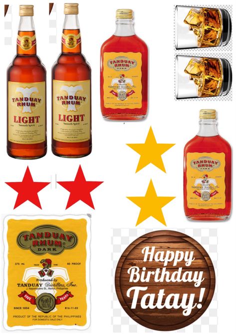 Tanduay Cake Topper Printable, Tanduay Logo, Beer Cake Topper Printable, Tanduay Cake Topper, Tanduay Cake Design, Tanduay Cake, Alcohol Bottle Cake, Cake Toppers For Men, Beer Barrel Cake