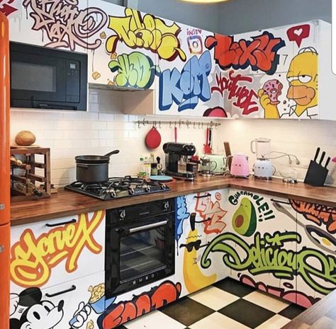 Graffiti Furniture, Room Makeover Inspiration, Graffiti Styles, Room Ideas Bedroom, Dream House Decor, Aesthetic Room Decor, Dream Home Design, Aesthetic Room, Room Makeover