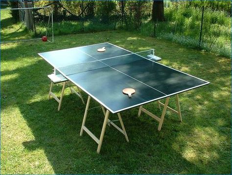 How to Build a Ping Pong Table Diy Ping Pong Table, Folding Ping Pong Table, Best Ping Pong Table, Outdoor Ping Pong, Outdoor Table Tennis, Outdoor Ping Pong Table, Ping Pong Tables, Diy Outdoor Table, Wood Games