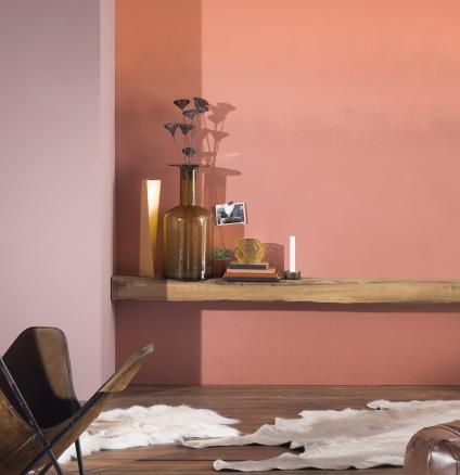 Jungle Ginger 5 | Dulux Dulux Copper Blush Living Room, Copper Blush Living Room, Dulux Tuscan Terracotta, Copper Blush Bedroom, Copper Blush Dulux Paint, Apricot Room, Tuscan Terracotta, Painter Decorator, Wall Art Quotes Bedroom