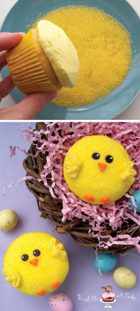 35 Adorable Easter Cupcake Ideas - Adorable Easter Chick Cupcake Chick Cupcakes, Easter Desserts Recipes, Spring Cake, Easter Chick, Easter Cupcakes, Easter Traditions, Cute Cupcakes, Easter Dessert, Easter Cakes