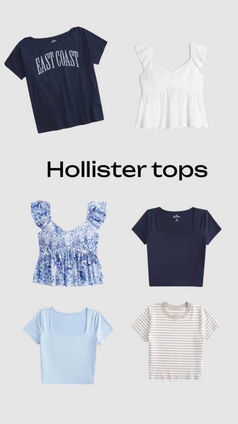 Hollister acually has the cutest tops!! Y2k Hollister Outfits, Holister Outfits Aesthetic, Hollister Swimwear, Chicago Fits, Hollister Outfits, Hollister Clothes, Summer Vision, Tank Outfit, Birthday List