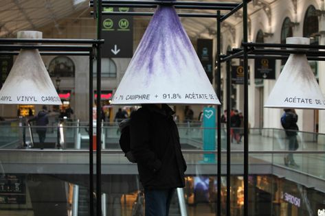 The words “fragrant” and “railway station” don’t usually go hand in hand. (Odors, on the other hand, are a different story. And we’re not talking about the sweet smell of freshly baked croissants.) But a new installation at Gare Saint-Lazare, Europe’s second busiest station, is inviting passengers to pause, take a deep breath, and explore their olfactory Industrial Design Portfolio, Carpenters Workshop, Skateboard Pictures, Paris Perfume, Interactive Installation, Sweet Smell, Deep Breath, Immersive Experience, Hand In Hand