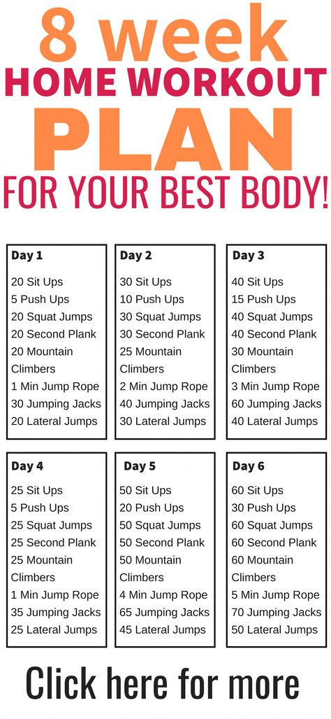 Week Home Workout Plan, 8 Week Body Transformation, Workout Morning, Home Workout Plan, Get Back In Shape, Whole Body Workouts, Full Body Workouts, No Gym, Gym Home