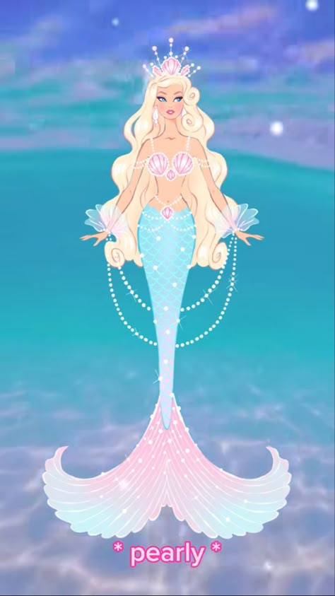 Barbie Oc, Barbie Mermaid Doll, Blonde Mermaid, Pearl Princess, Barbie Mermaid, Colorful Mermaid, Mermaid Barbie, Mermaid Kisses, Monster High Pictures