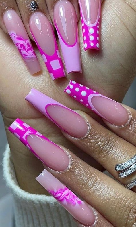 Hot Pink Stiletto Nails Design, Stiletto Nails Design, Rave Nails, Pink Stiletto Nails, Nail Board, 2024 Nails, May Nails, Stiletto Nails Designs, Nail Designs Glitter