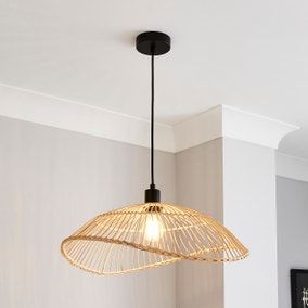 All Lighting | Dunelm | Page 17 Bali Ideas, Rattan Ceiling Light, Rattan Light Fixture, Bedroom Lights, Gold Effect, Rattan Pendant Light, Flat Ideas, Paint Matching, Ceiling Lights Living Room