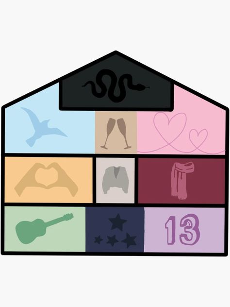 "Lover House" Sticker for Sale by JustCallMeAng | Redbubble Lover House Painting Taylor Swift, Taylor Swift Album House, Eras House Taylor Swift, Cardboard Lover House Taylor Swift, Lovers House Taylor Swift, Taylor Swift Eras House, Diy Lover House, Lover House Painting, Lover House Wallpaper