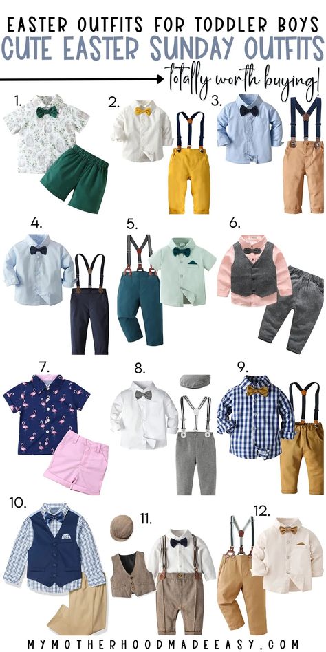 Toddler Boy Dressy Outfit, Easter Boy Outfits, Boys Spring Outfits, Easter Outfit For Boys, Toddler Easter Outfit, Toddler Boy Easter Outfit, Easter Outfit Ideas, Casual Easter Outfit, Boy Easter Outfit