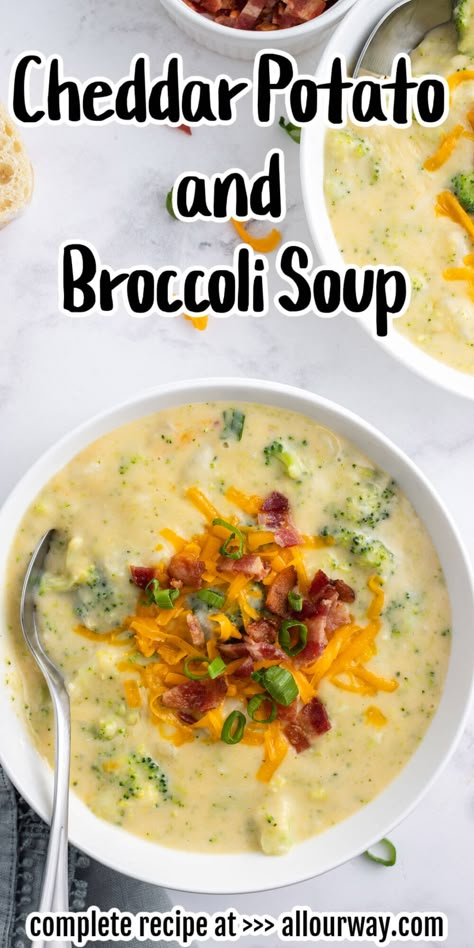 Broccoli Cheddar Bacon Potato Soup, Broccoli Cheddar And Potato Soup, Broccoli Cheddar Soup Without Heavy Cream, Brocoli Cheddar Potato Soup, Broccoli Cheddar Bacon Soup, Crockpot Broccoli Potato Cheddar Soup, Loaded Potato Broccoli Soup, Cheddar Brocolli Potato Soup, Cheddar Potato Broccoli Soup