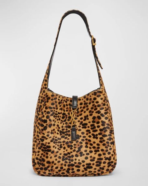 Meet Fall 2024's Viral Handbag, According to Hailey and Zoë | Who What Wear Ysl Hobo Bag, Ysl Hobo, Leopard Print Bag, Leopard Bag, Popular Bags, Top Handle Handbags, The Saint, Print Trends, Red Adidas