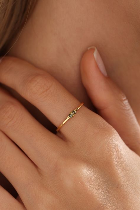 https://enosjewelry.etsy.com/listing/1567805458/baguette-birthstone-ring-costum Custom Birthstone Ring, Baguette Band, August Birthstone Ring, Vintage Gold Rings, Ring Rosegold, Mother Rings, Personalized Ring, Handmade Gifts For Her, Gold Filled Ring