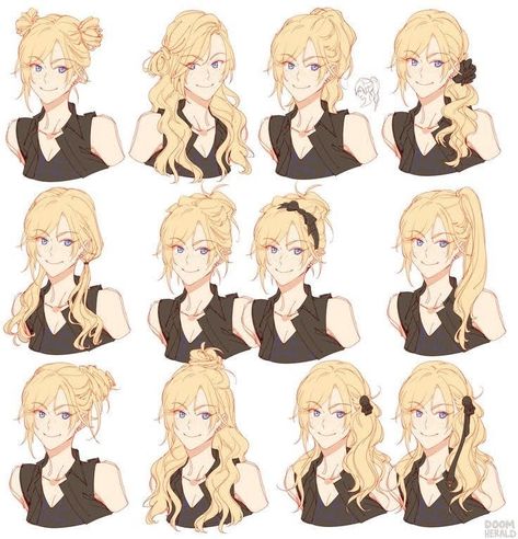 Anime Braids, Anime Hairstyles, Pelo Anime, Drawing Hair Tutorial, Manga Hair, Drawing Hair, Hair Sketch, Final Fantasy Xv, Anime Hair