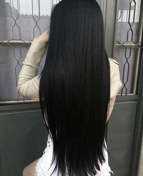 Long Straight Black Hair, Black Hair Aesthetic, Straight Black Hair, Jet Black Hair, Long Dark Hair, Long Black Hair, Beautiful Long Hair, Hair Inspo Color, Grunge Hair