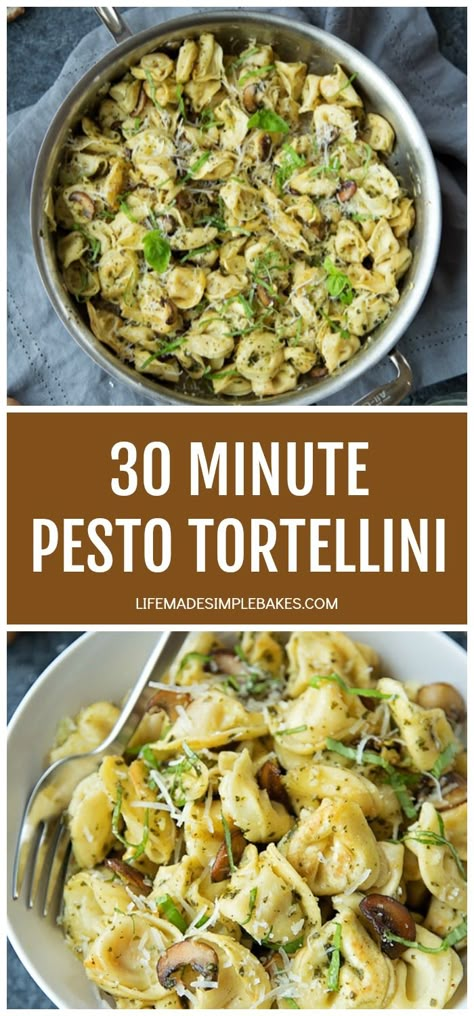 Olive Oil Tortellini, Pesto Pasta Tortellini, Pesto Tortalini Recipes, Sausage Pesto Tortellini, Pesto Tortellini With Sausage, Ravioli Pesto Recipe, Pesto Tortellini With Chicken, Tortellini Recipes With Pesto, Tortellini And Pesto Recipes