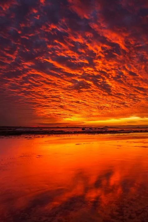 Vivid Aesthetic, Fire Sunset, Sky On Fire, Beautiful Scenery Pictures, Scenery Pictures, Sky Pictures, Sunset Nature, Gorgeous Sunset, Sunset Wallpaper