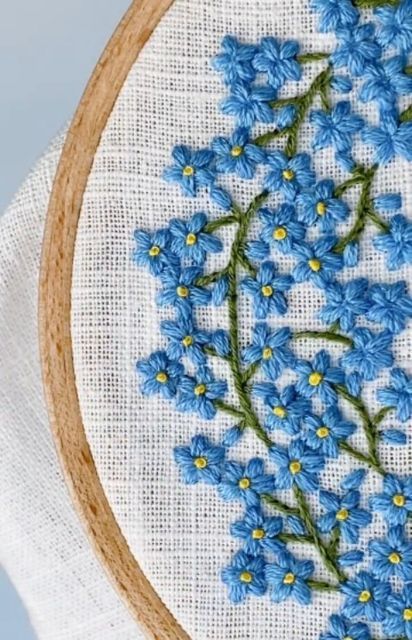 ✂️EMBROIDERY VIDEO TUTORIALS✂️ on Instagram: "Double tap 💖 if you like it! Don’t forget to visit @hannahburburydesigns page and give some love 💕 💕Follow @embroidery_tutorials  @embroidery_addicted and  @embroideryartbynat for more inspiration, video tutorials, helpful tips and tricks ✂️Want to learn embroidery? Check out the link in our profile to get: 🎁FREE EMBROIDERY PATTERNs for BEGINNERS; 💝FREE Video tutorials on YouTube, 💝Join ONLINE EMBROIDERY SCHOOL; 🛍More PDF Patterns and KITs on Forget Me Not Embroidery, Embroidery Patterns For Beginners, Embroidery School, Embroidery Video, Free Embroidery Patterns, Embroidery Videos, Learn Embroidery, Oddly Satisfying Videos, Embroidery Patterns Free