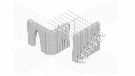 Building Architecture Continuity - IAAC Continuity Design, Digital Fabrication, Building Architecture, Building Systems, House Materials, Architectural Elements, Architecture Building, Design Process, Abstract Design