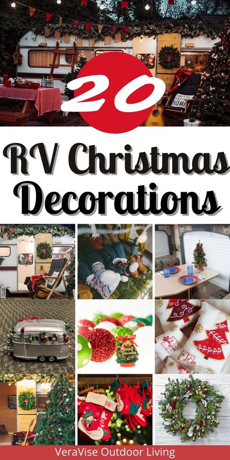 It's beginning to feel a lot like Christmas, don’t you think? And this only means one thing, time to decorate your RVs for the coming holiday season. Decorating your campers for Christmas doesn’t have to be frustrating because we got you covered. Make this year’s holiday camping jolly and bright with these adorable RV Christmas decorations and ideas. Camper Christmas Decorations Outdoor, Christmas In Rv Holidays, Decorating Camper For Christmas, Camping For Christmas, Christmas Camping Decorations, Rv Christmas Decorations Rv Campers, Rv Christmas Decorations Outside, Camping Christmas Decorations, Christmas Decor Ideas For Rv