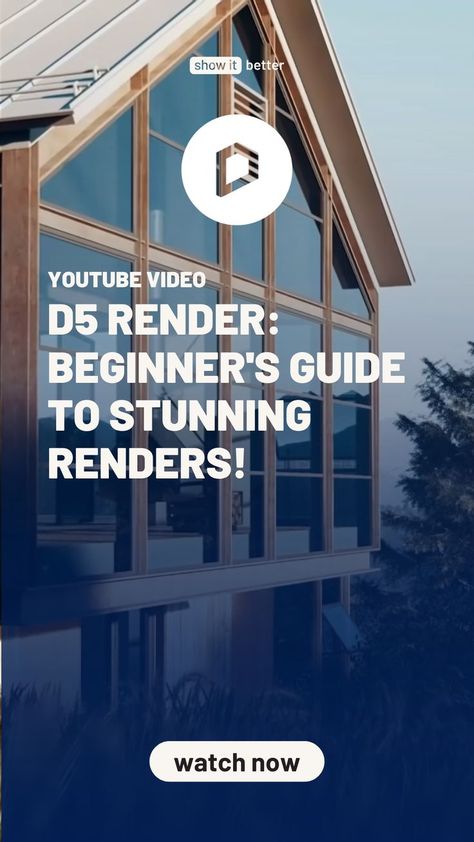 D5 Render 1.9.0 A Quick Beginners Guide to Realistic Renders. #architecturerepresentation #tutorial #render #showitbetter Rendering Tutorial, D5 Render, Beginners Guide, For Free, Models, Architecture