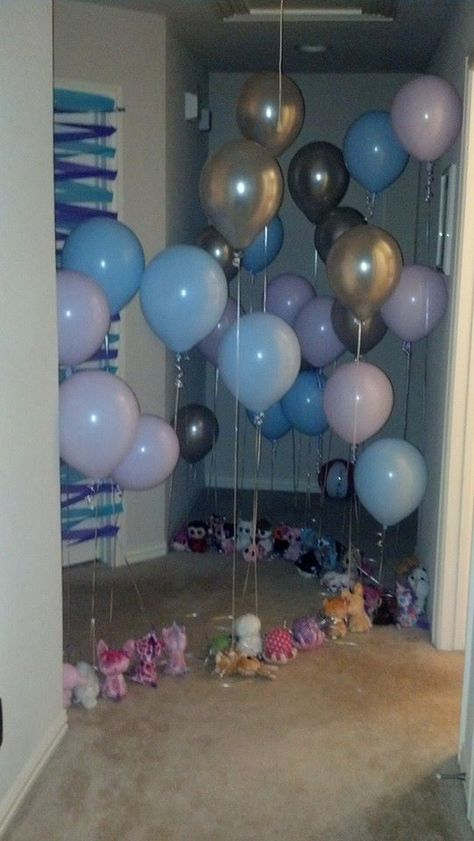 Surprise outside my daughters bedroom door for her birthday Birthday Surprise For Daughter, Birthday Surprises For Kids, Decorating Bedroom Door For Birthday, Birthday Door Decorations Surprise, Birthday Bedroom Door Decorations, Door Birthday Surprise, Bedroom Door Birthday Decorations, Birthday Door Surprise, Kids Birthday Morning Surprise