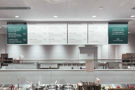 GrandArmy | sweetgreen | Celebrating Real Food Cafe Menu Boards, Menu Board Design, Custom Typeface, Digital Menu Boards, Menue Design, Brand Positioning, Digital Menu, Identity System, Menu Boards