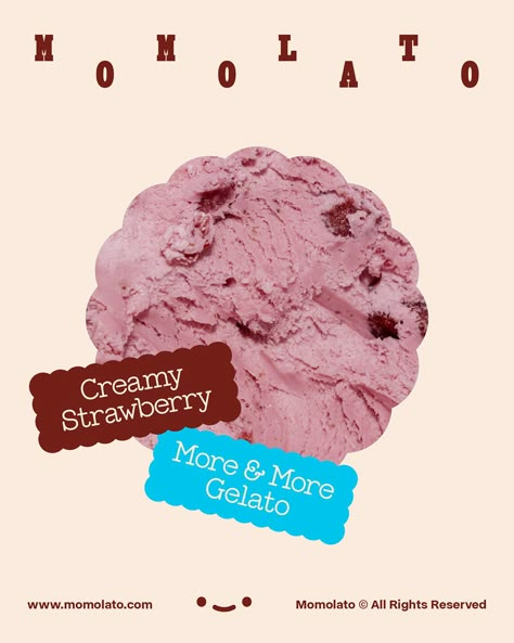 Product Moodboard, Gelato Brands, Cream Poster, Ice Cream Photography, Ice Cream Poster, Gelato Ice Cream, Ice Cream Brands, Yummy Ice Cream, Fine Restaurant