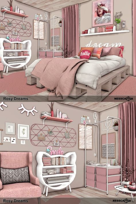 Sims 4 Cc Furniture Teenage, Sims Dressing Room, The Sims 4 Cc Furniture Y2k, Sims 4 Cc Photos, Gamer Room Sims 4, Sims 4 Cc Male Room, Sims 4 Cc Room Sets, Sim4 Bedroom, Sims 4 Cc Preteens Mod