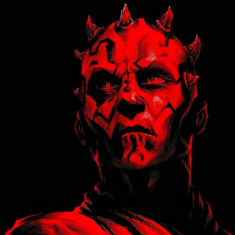 Darth Maul Pfp, Darth Maul Art, Dark Lord Of The Sith, Jedi Sith, Dark Side Star Wars, Star Wars Drawings, Cyberpunk City, Darth Maul, Sci Fi Fantasy