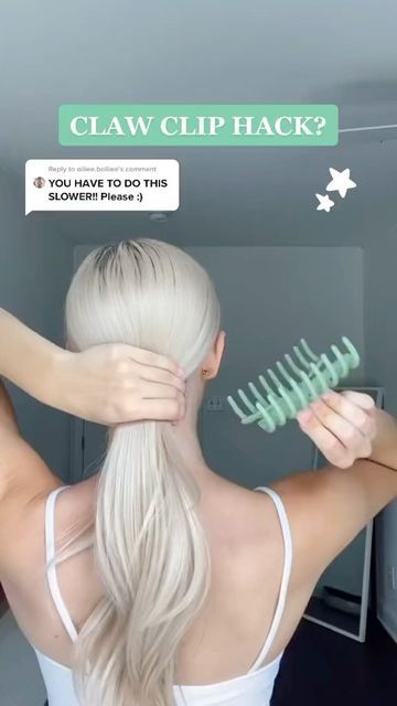 Torso Tattoos, Hair Tips Video, Clip Hairstyles, Hair Stylies, Hair Up Styles, Hair Stylist Life, Easy Hairstyles For Long Hair, Tiktok Watch, Hair Claws & Clips