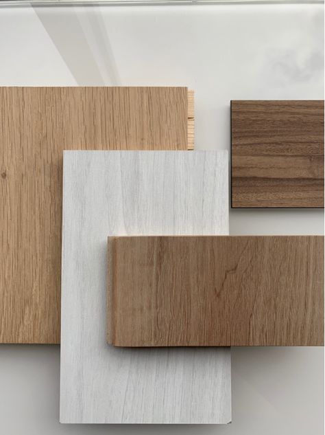 Light Wood Mood Board, White And Wood Color Palette, Wood Material Board, Light Wood Aesthetic, Wood Moodboard, Neutral Wood Tones, Wood Combinations, Wood Swatches, Wood Palette