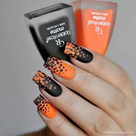 Orange Nail Art Designs, Orange Nail Art, Holloween Nails, Orange Nail Designs, Orange Nail, Art Designs Ideas, Sassy Nails, New Nail Designs, Vibrant Nails