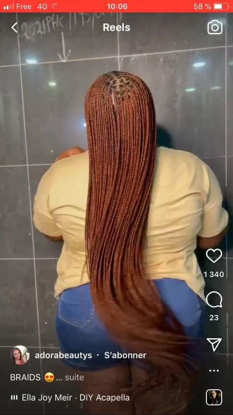 Micro Plaits Braids, Cassie Hairstyles, Color 350 Knotless Braids, Ginger Ombre, Black Hair Video, Cornrows Braids For Black Women, Micro Twists, Goddess Braids Hairstyles, Braided Bun Hairstyles