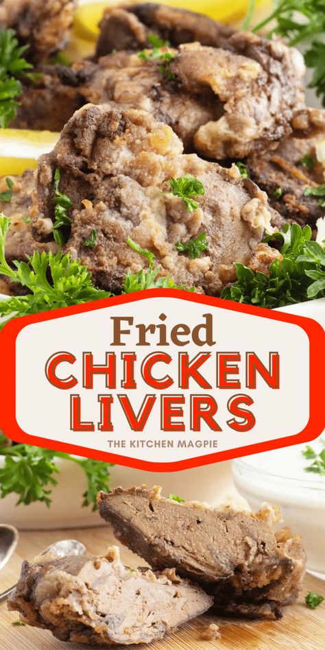 These fried chicken livers are a great way to introduce your family to the tastiness of liver by basically turning it into fried chicken. Fried Chicken Liver, Cooking Chicken Livers, Fried Chicken Livers, Chicken Liver Recipes, Oven Fried Chicken Recipes, Making Fried Chicken, Liver Recipes, Single Serving Recipes, Chicken Liver