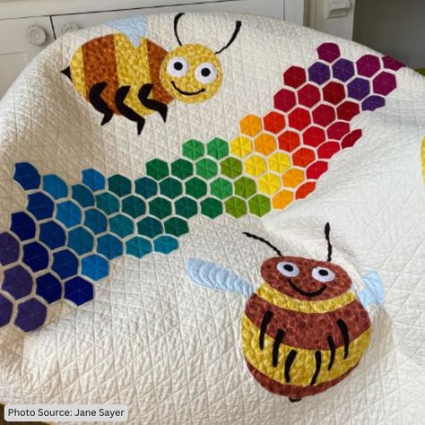 Top 8 Free Bee Quilt Patterns ( 10 Bonus Patterns For Sale) Bee Quilt Pattern Free, Bee Quilt, Quilt Patterns Free, Creative Designs, Quilting Projects, Quilt Patterns, Creative Design, Quilting, Bee