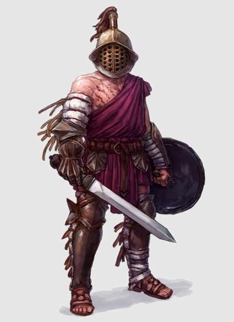 ArtStation - Gladiator Adahn, Donghyeok Lee Futuristic Gladiator, Dnd Gladiator, Gladiator Character Design, Fantasy Gladiator, Ancient Rome Gladiators, Gladiator Art, Greek Gladiator, Gladiator Design, Roman Gladiators