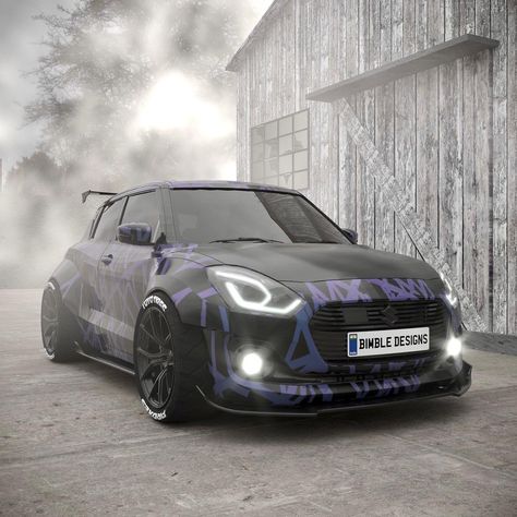 Modified Swift, Suzuki Swift Tuning, Swift Modified, Car Modification Ideas, New Suzuki Swift, Car Iphone Wallpaper, Suzuki Swift Sport, Car Jokes, Black And White Photo Wall