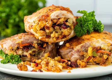 Baked Stuffed Pork Chops, Baked Boneless Pork Chops, Cranberry Stuffing, Oven Pork Chops, Pork Chop Seasoning, Stuffed Pork Chops, Tender Pork Chops, Pork Chop Recipes Baked, Recipe For Dinner