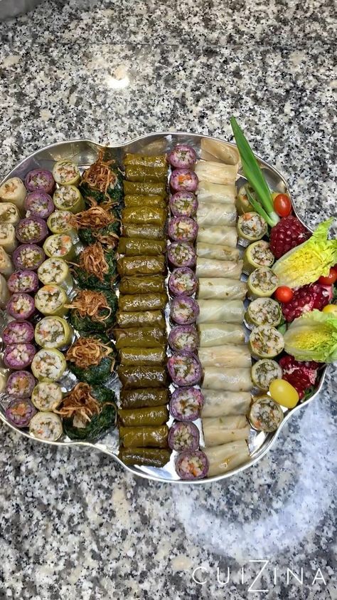 cuizina.beirut on Instagram: Yalanji Dolma, a vegan & Mediterranean dish perfect for lent & Ramadan! . . . . . . . #cateringevent #weddingcatering #cateringservices… Mediterranean Dishes, Grape Leaves, Ramadan, Grapes, Ethnic Recipes, Instagram