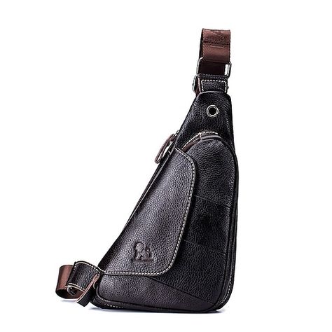 Sling Bag Men, Cross Body Sling Bag, Mens Crossbody Bag, Leather Sling Bag, Pu Leather Wallet, Men's Bags, Messenger Bag Men, Mobile Phone Bag, Crazy Horse