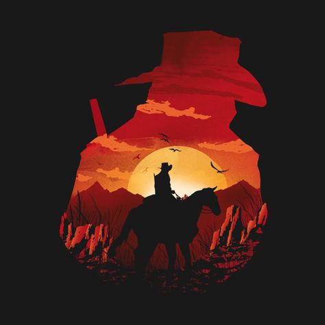 Western Gunslinger Art, Personal Bathroom, Red Dead Redemption Art, Shower Curtain Black, Read Dead, Western Artwork, Red Dead Redemption Ii, Red Redemption 2, Red Dead Redemption 2