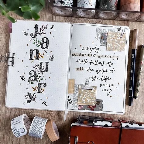 Monthly Cover Page, Cover Page Ideas, Scrapbook Themes, Hello January, January Bullet Journal, My 2022, Bullet Journal Cover Page, Bullet Journal Hacks, Personal Journal