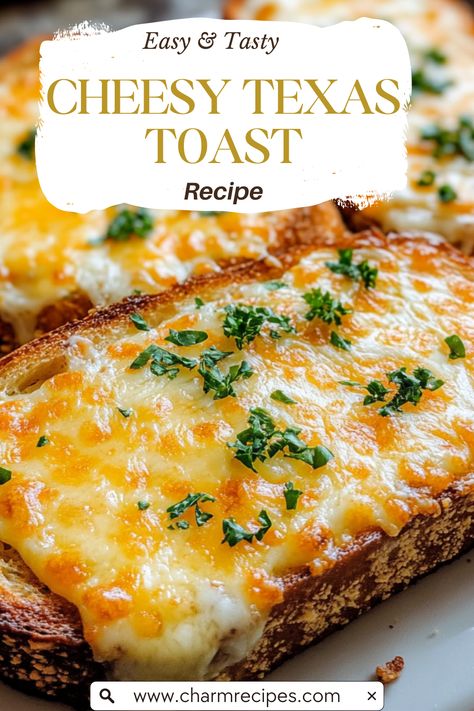 Cheesy Texas Toast Garlic Bread, French Toast With Texas Toast Bread, Cheesy Texas Toast, Cheesy Toast, Texas Toast Bread, Texas Toast Garlic Bread, Cheese Toast Recipe, Cheese Toasties, Garlic Spread