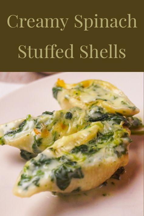 Stuffed Shell Pasta Recipes Spinach Ricotta, Stuffed Pasta Shells Ricotta Spinach, Stuffed Shells With Bechamel Sauce, Big Pasta Shells Recipes, Conchiglie Pasta Recipes, Big Shell Pasta Recipes, Stuffed Shell Pasta, Jumbo Shells, Shell Pasta Recipes