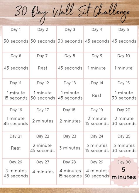 Build strength and stamina with this 30 Day Wall Sit Challenge. Your thighs and glutes will thank you! Arms Workout No Equipment, Toned Arm Workout, Wall Sit Challenge, Arm Workout For Women, Challenge 30 Day, 30 Day Yoga Challenge, Thigh Challenge, Wall Sit, 30 Day Plank