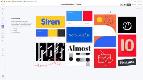 Brand Workshop Templates & Examples - Milanote Moodboard Template, Oil Logo, Brand Board Template, Logo Moodboard, Vision Board Template, Mood Board Template, Brand Moodboard, Make A Logo, Logo Design Process