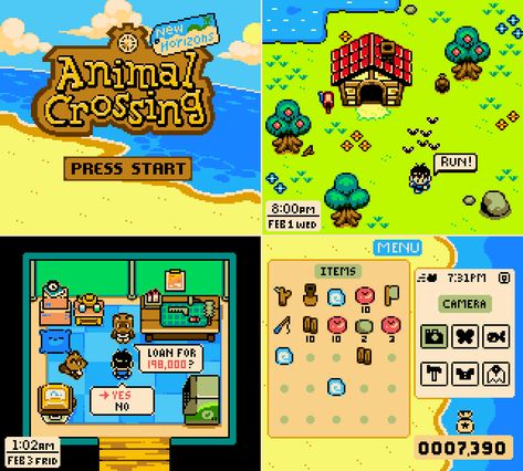 “If Animal Crossing: new horizons were a Gameboy color videogame 🍃 #AnimalCrossing #newhorizons #gameboycolor #gameboy #Nintendo #pixelart #pixelartist” Gameboy Games, Sky Digital, Gameboy Color, Retro Gaming Art, Pixel Art Tutorial, Animal Crossing Characters, Pixel Art Characters, Pixel Art Games, Game Ui Design